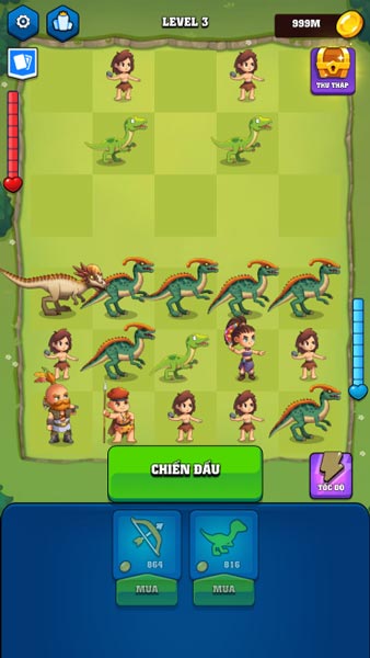 Hợp nhất, kết hợp khủng long và chiến binh để trở thành đội quân hùng mạnh nhất