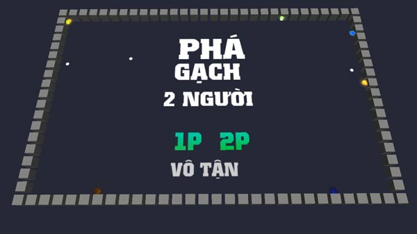 Chơi game Phá gạch 2 người - GameVui
