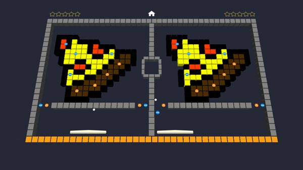 2 người so tài trong game Phá gạch