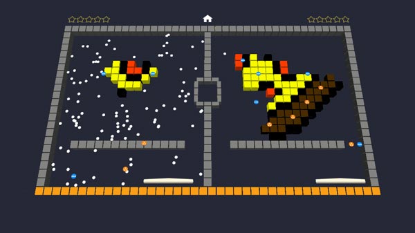 Tận dụng các quả bóng màu xanh và da cam để nhanh chóng kết thúc Level