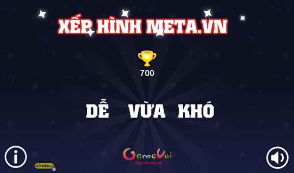 Chọn 3 mức độ Dễ, Vừa và Khó để thử sức