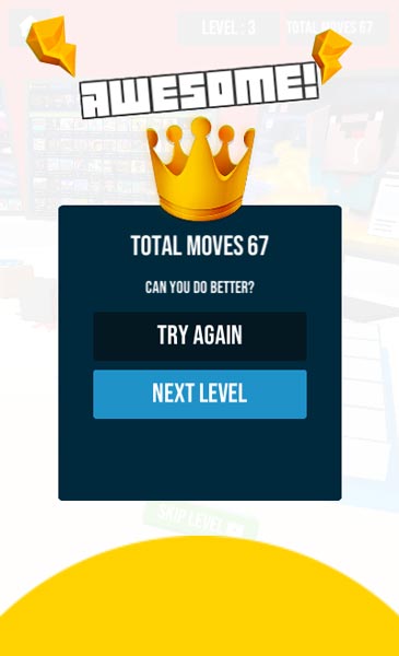 Hoàn thành level thử thách