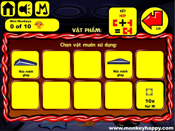 Các vật đã thu được