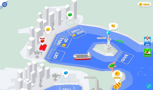 Điều khiển chiếc tàu biển vận chuyển hàng hóa