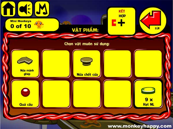 Các vật đã thu được