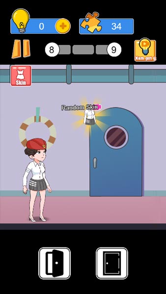 Cánh cửa này làm sao mở được nhỉ?