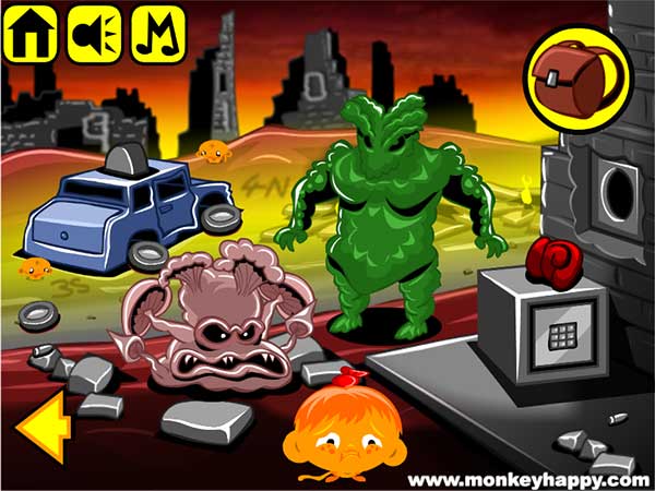 Hãy thu thập vật phẩm trên màn hình