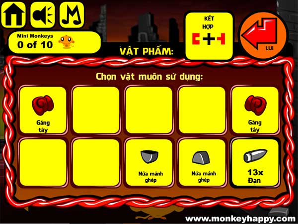 Các vật đã thu được