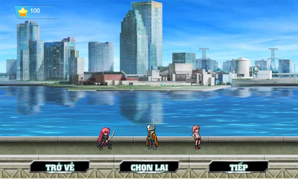 Có 3 nhân vật để người chơi lựa chọn