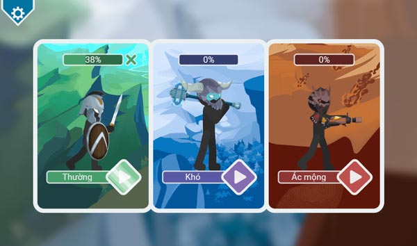 Có 3 mức độ Thường, Khó và Ác mộng để người chơi thử sức