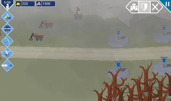 Ưu tiên mua thợ mỏ Stickman để khai thác tài nguyên nhanh chóng