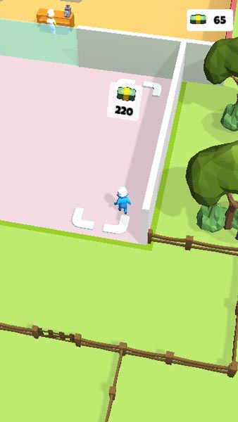 Kiếm tiền để xây dựng thêm những khu vực mới trong siêu thị Stickman