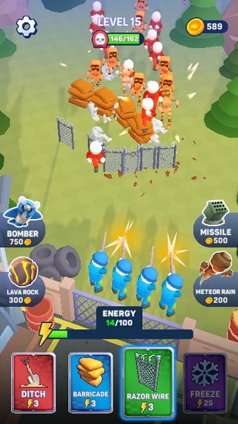 Xây rào chắn, đặt bao cát