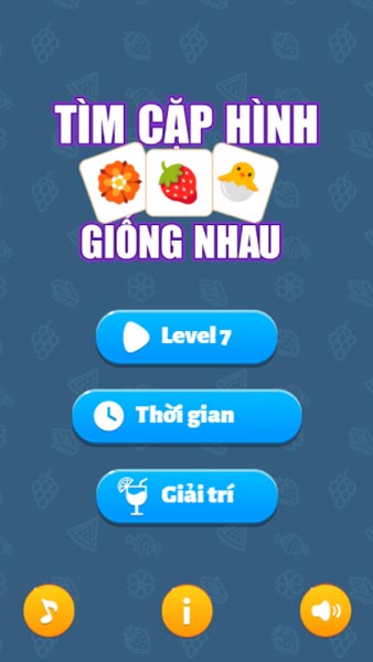 Chơi game Tìm cặp hình giống nhau - GameVui