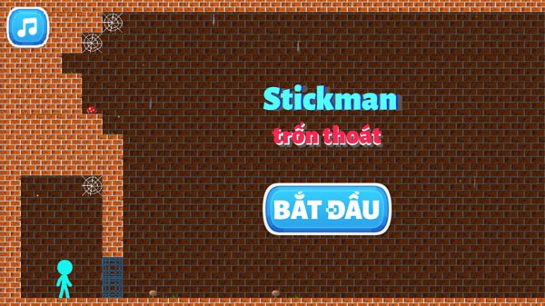 Chơi game Stickman trốn thoát - GameVui