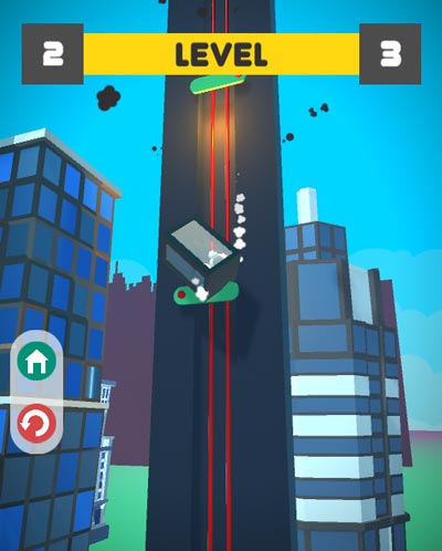 Đừng để thang máy chạm vào bất kỳ vật cản nào