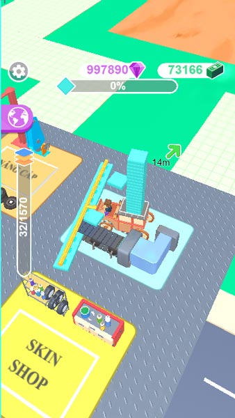 Lấy gạch ở vị trí cố định ban đầu