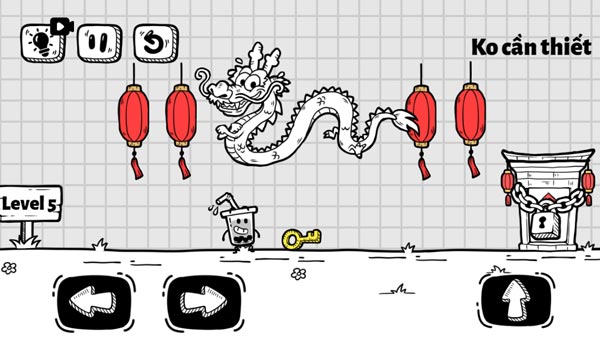 Biến thành chú rồng để nhận được chìa khóa vàng