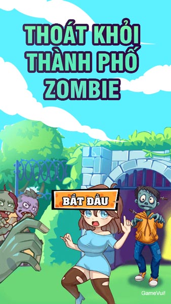 Chơi game Thoát khỏi thành phố Zombie - GameVui