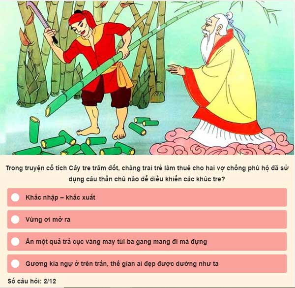 Những câu đố về truyện cổ tích Việt Nam