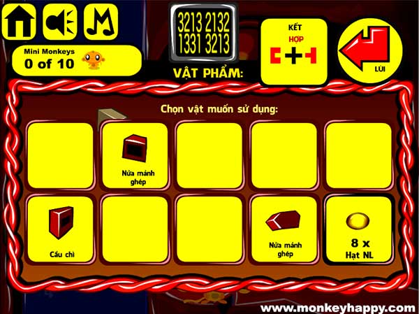 Các vật đã thu được