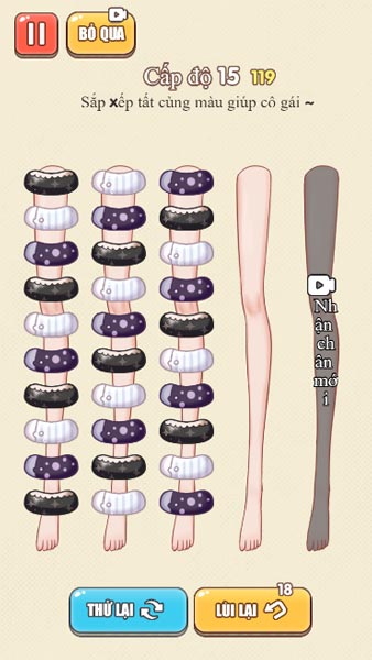 Tiếp tục trải nghiệm và chinh phục toàn bộ cấp độ