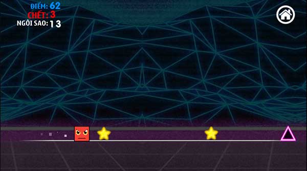 Hãy điều khiển khối hình hộp thu thập ngôi sao