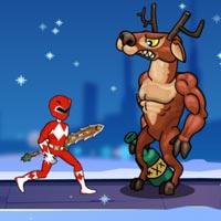 Power Rangers nhặt quà