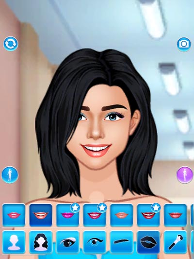 Trang điểm, lựa chọn kiểu tóc, mắt, màu da...