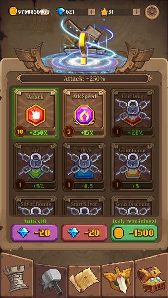 Nâng cấp kỹ năng