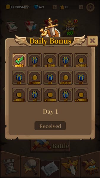 Quà đăng nhập của người chơi