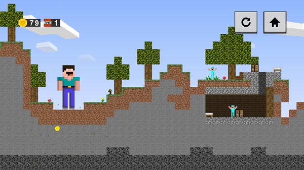 Điều khiển nhân vật Noob hóa khổng lồ