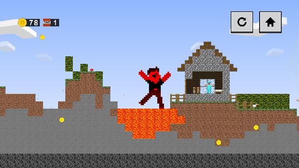 Lưu ý mặc dù Noob đã hóa khổng lồ nhưng vẫn không nên chạm vào dung nham