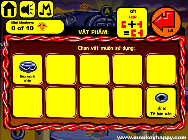 Các vật đã thu được