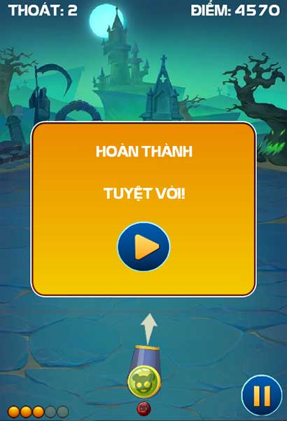 Hoàn thành cấp độ