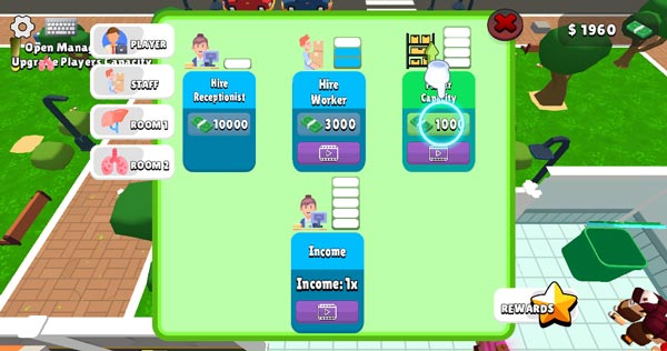 Bảng điều khiển chính và những danh mục cần nâng cấp