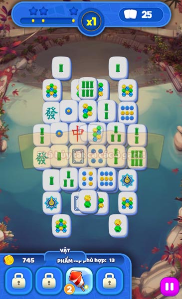 Tìm và nối cặp hình quân bài Mạt chược giống nhau