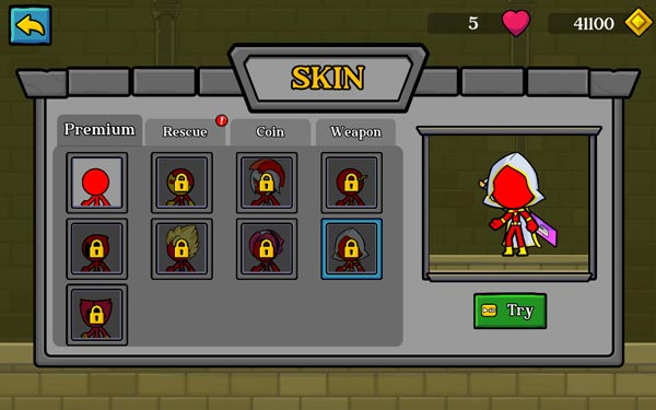 Hệ thống Skin và vũ khí nhân vật đa dạng