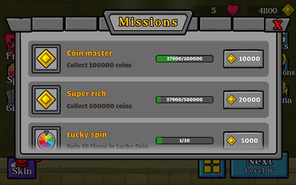 Hoàn thành nhiệm vụ để nhận nhiều phần thưởng