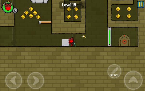 Tận dụng những hòn đá để di chuyển đến những nơi khó khăn