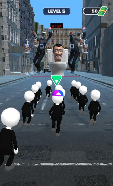 Điều khiển nhân vật chính đi lên hoặc dừng lại