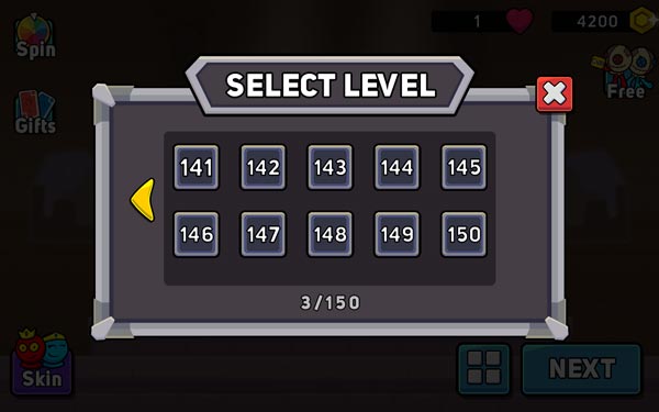 Có 150 level cấp độ để người chơi thử sức