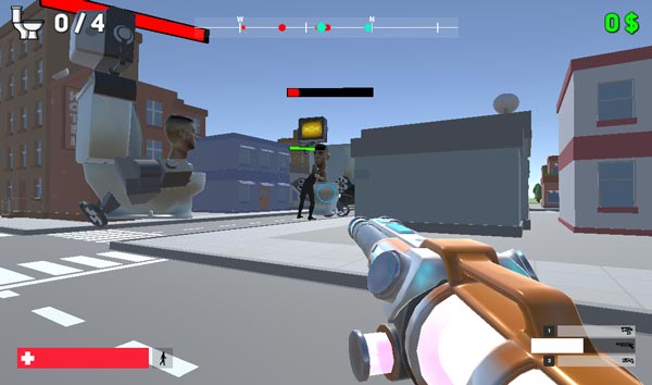 Nhanh chóng tiêu diệt hết lũ Skibidi trong thành phố GameVui