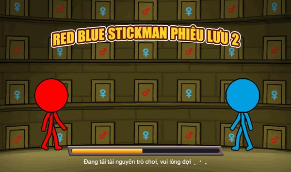 Chơi game Red Blue Stickman phiêu lưu 2 - GameVui