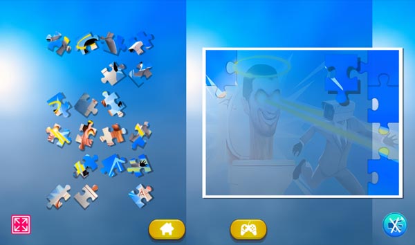 Hãy ưu tiên ghép 4 miếng ở 4 góc vì chúng dễ nhất