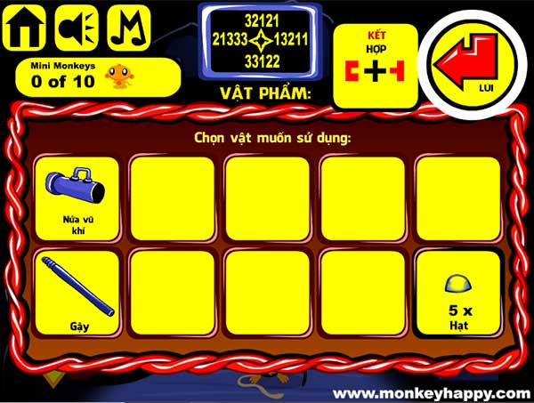 Các vật đã thu được