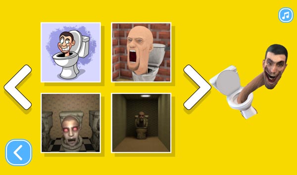Có khá nhiều mẫu ảnh Skibidi Toilet để thử thách