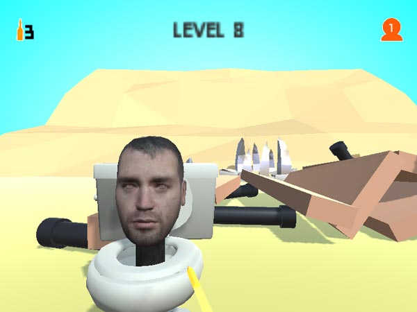 Bắn hạ tất cả Skibidi Toilet với số đạn cho phép