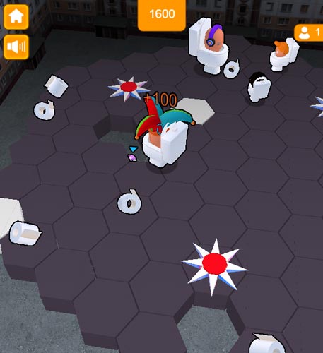 Tìm cách đẩy Skibidi Toilet ra khỏi bản đồ