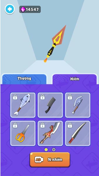 Rất nhiều mẫu vũ khí trong Shop cửa hàng